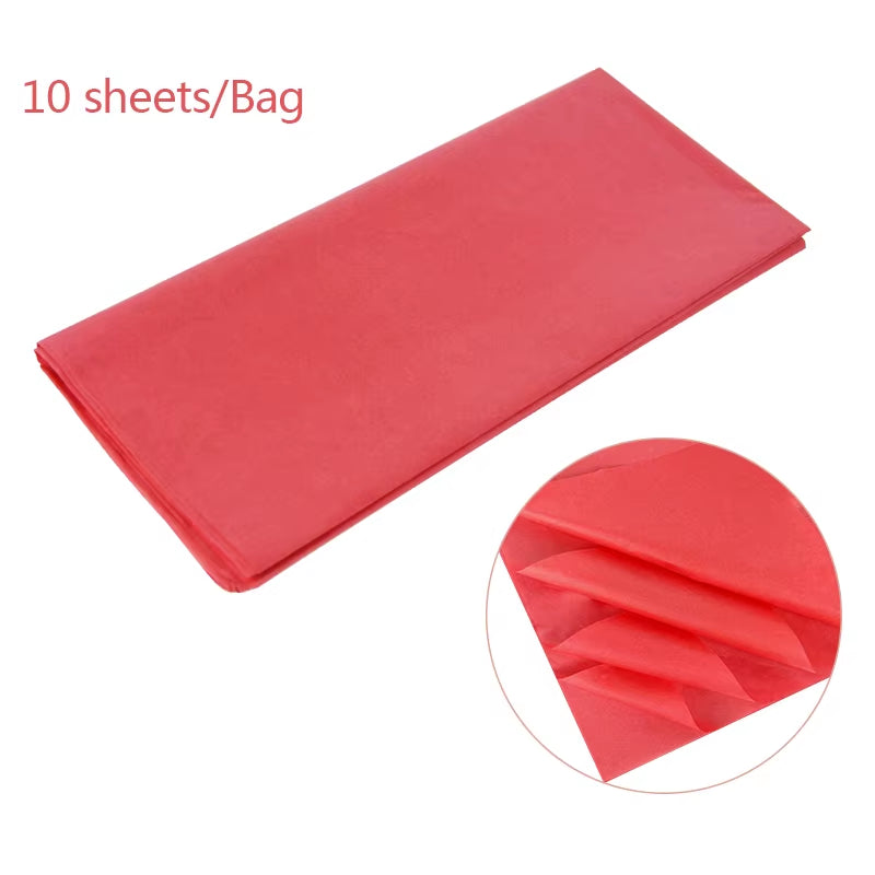 10Pcs 65X50Cm Flower Wrapping Tissue Paper Decoration Packaging DIY Craft