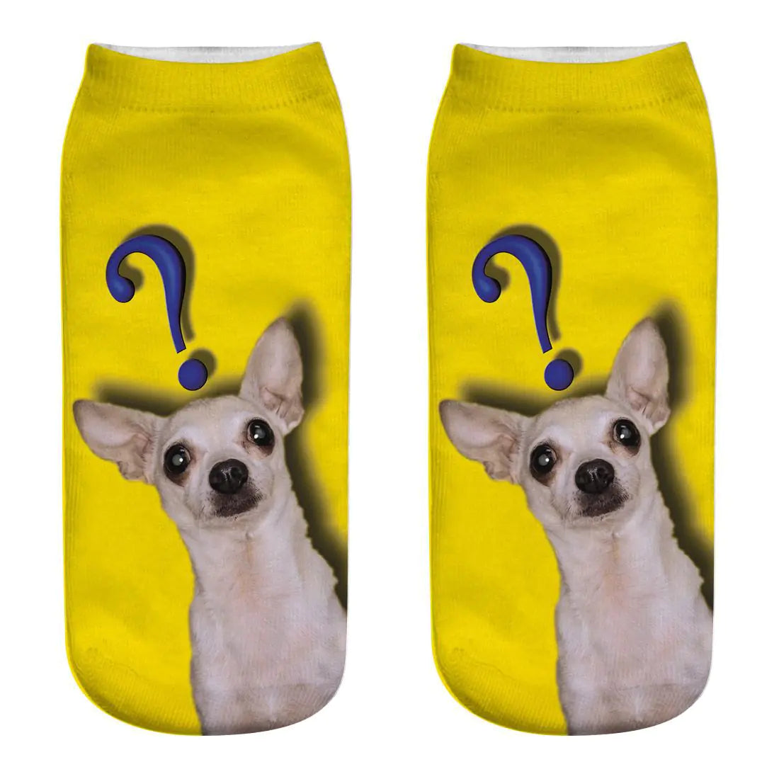 3D Printed Dog Socks - Cute Puppy Design for Women.