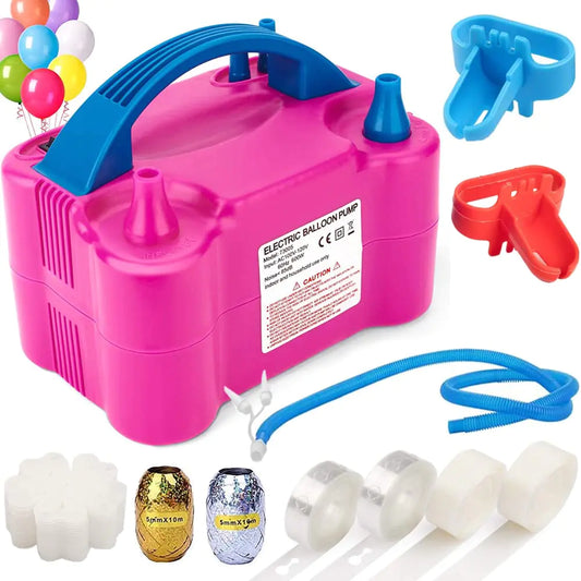 Balloon Pump Portable Dual Nozzle 110V 600W Electric Air Pump Blower