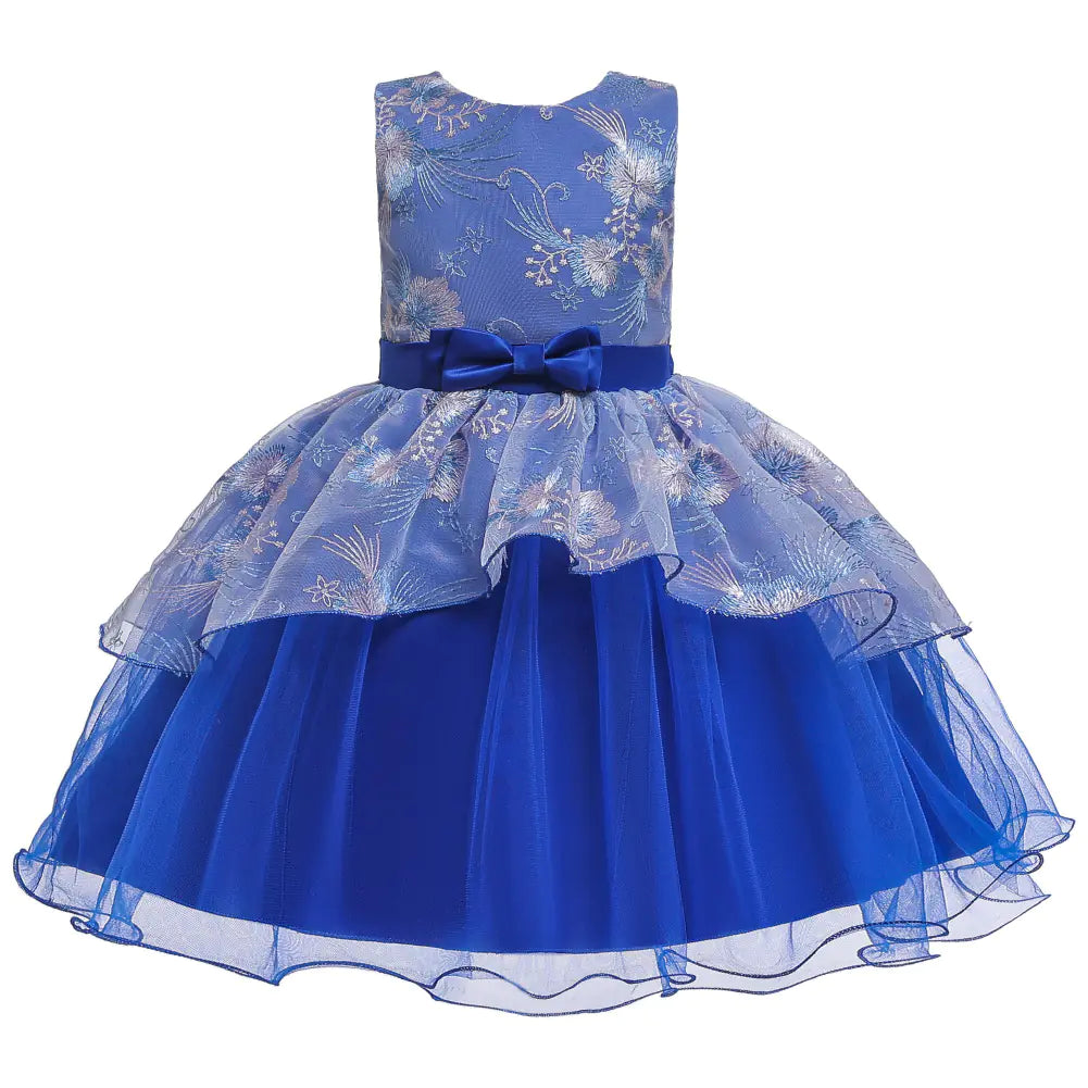2025 New Irregular Puffy Dress for Kids' Performances