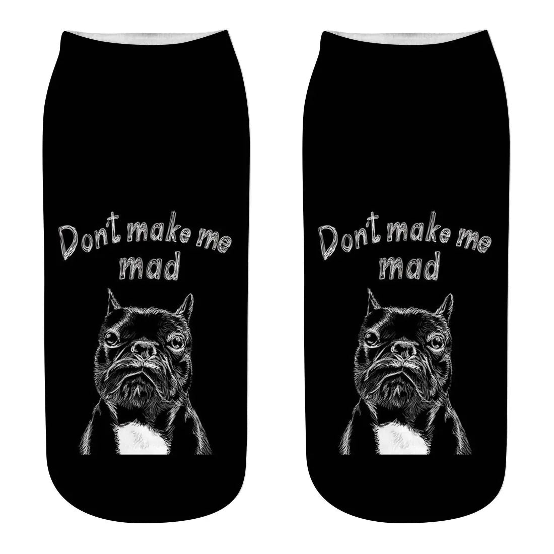 3D Printed Dog Socks - Cute Puppy Design for Women.