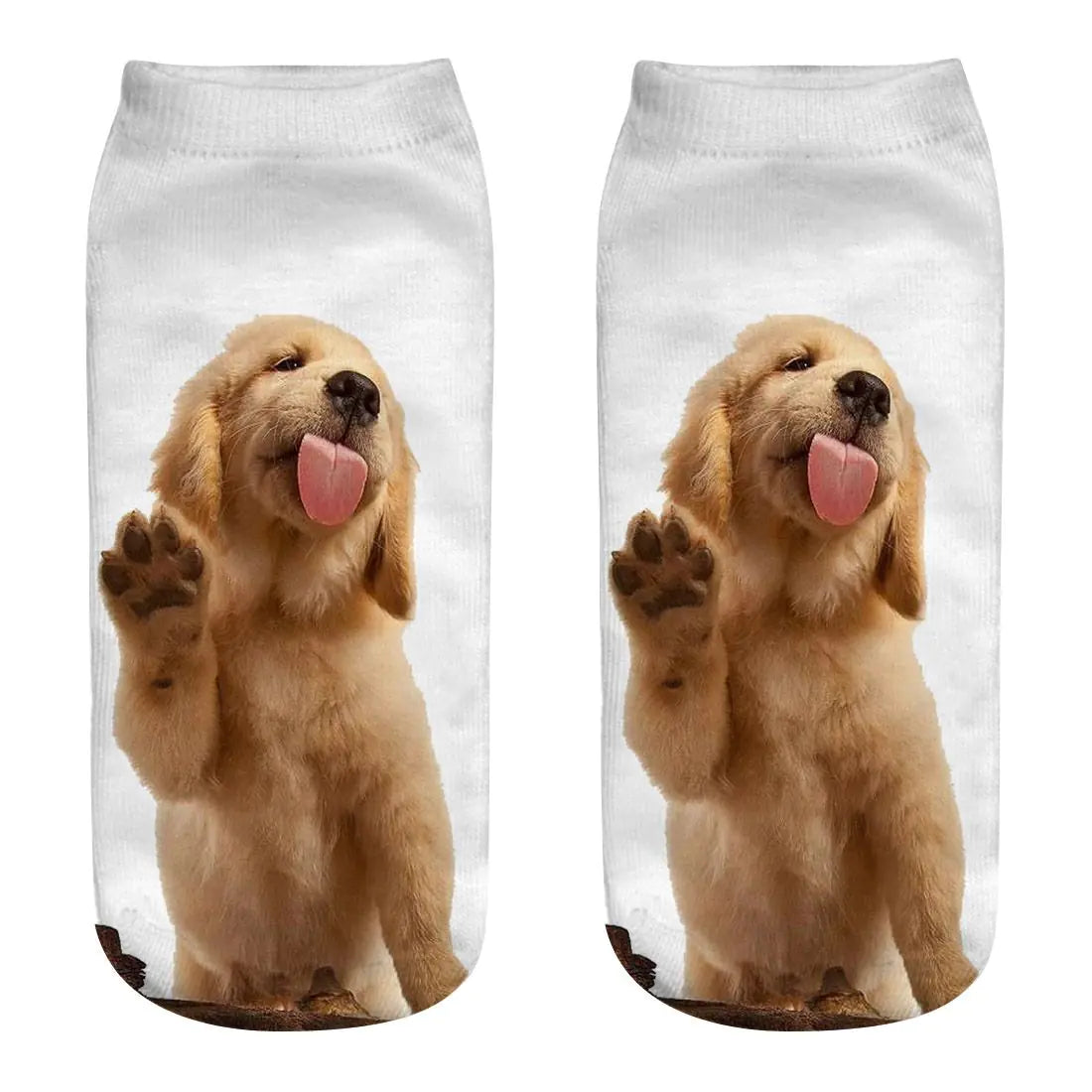 3D Printed Dog Socks - Cute Puppy Design for Women.