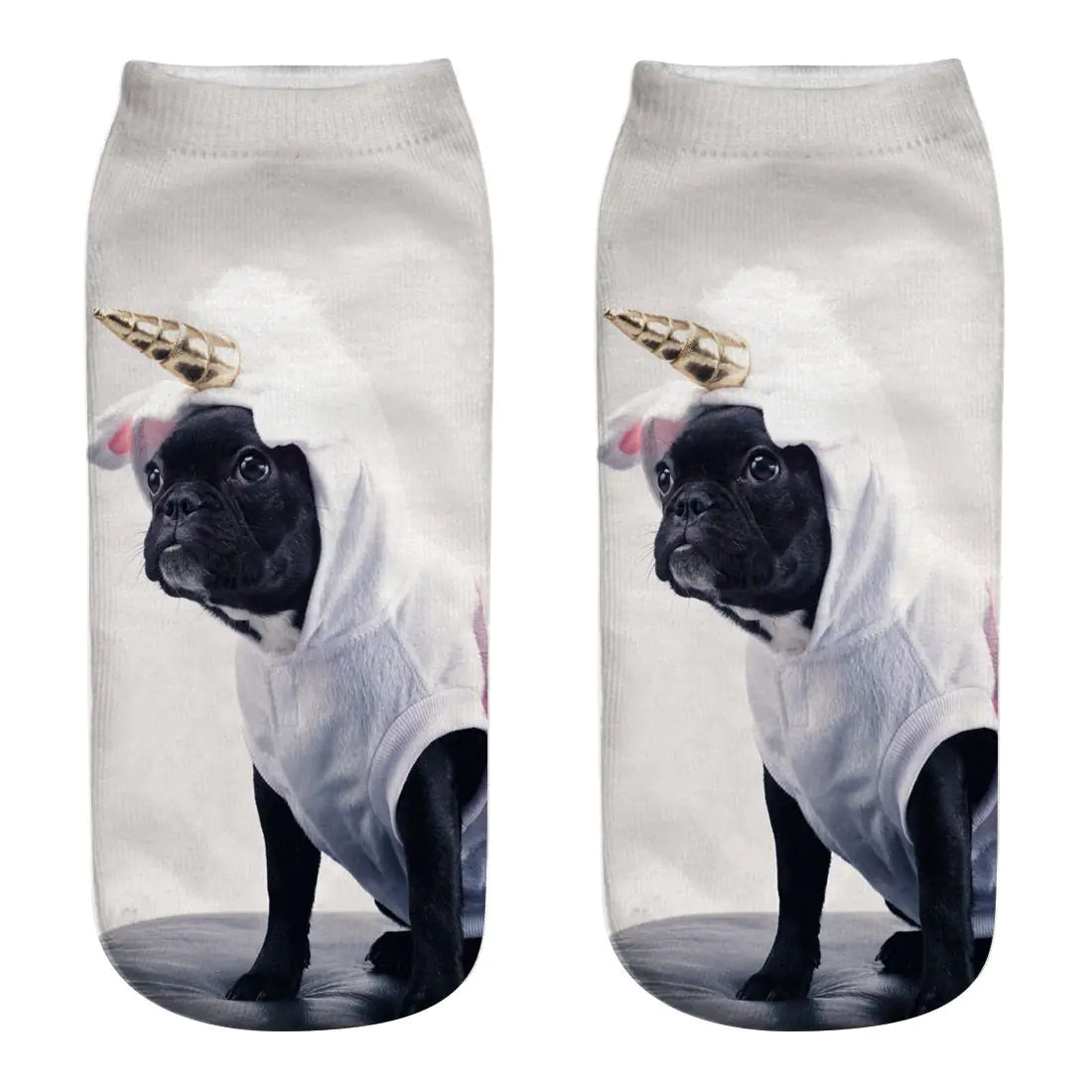 3D Printed Dog Socks - Cute Puppy Design for Women.