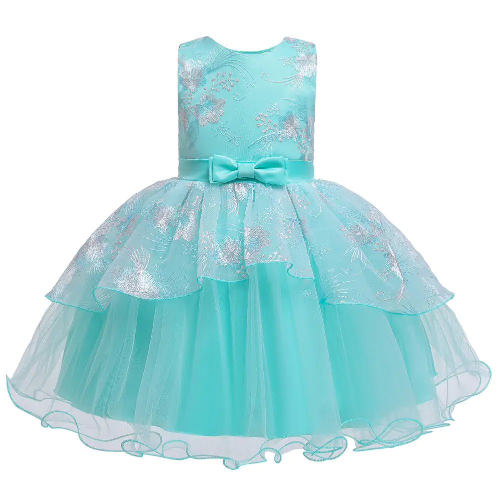 2025 New Irregular Puffy Dress for Kids' Performances