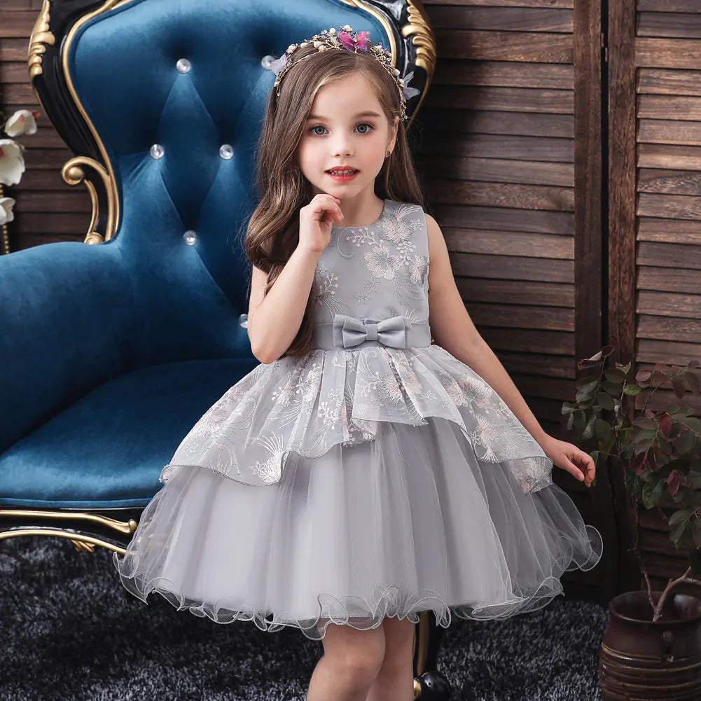 2025 New Irregular Puffy Dress for Kids' Performances