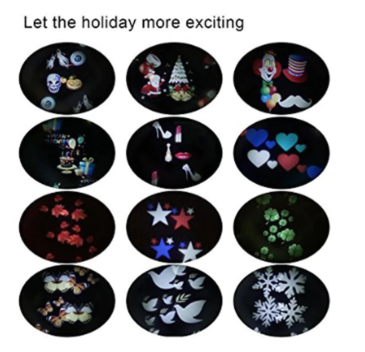 TY04 Snowflake Projection Light for Christmas & Halloween