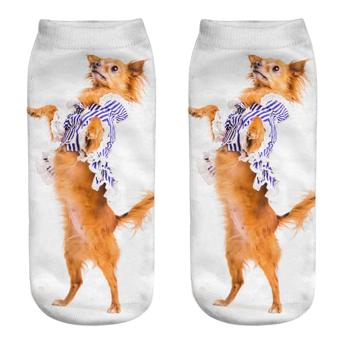 3D Printed Dog Socks - Cute Puppy Design for Women.
