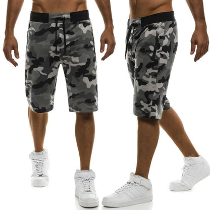 Men's Casual Camouflage Loose Sports Shorts.