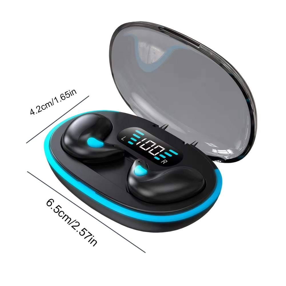 BT 5.3 Wireless Earbuds Noise Cancelling Sense-Free Micro Sleep Earbuds IPX5 Waterproof for Running Fitness Learning Accessories