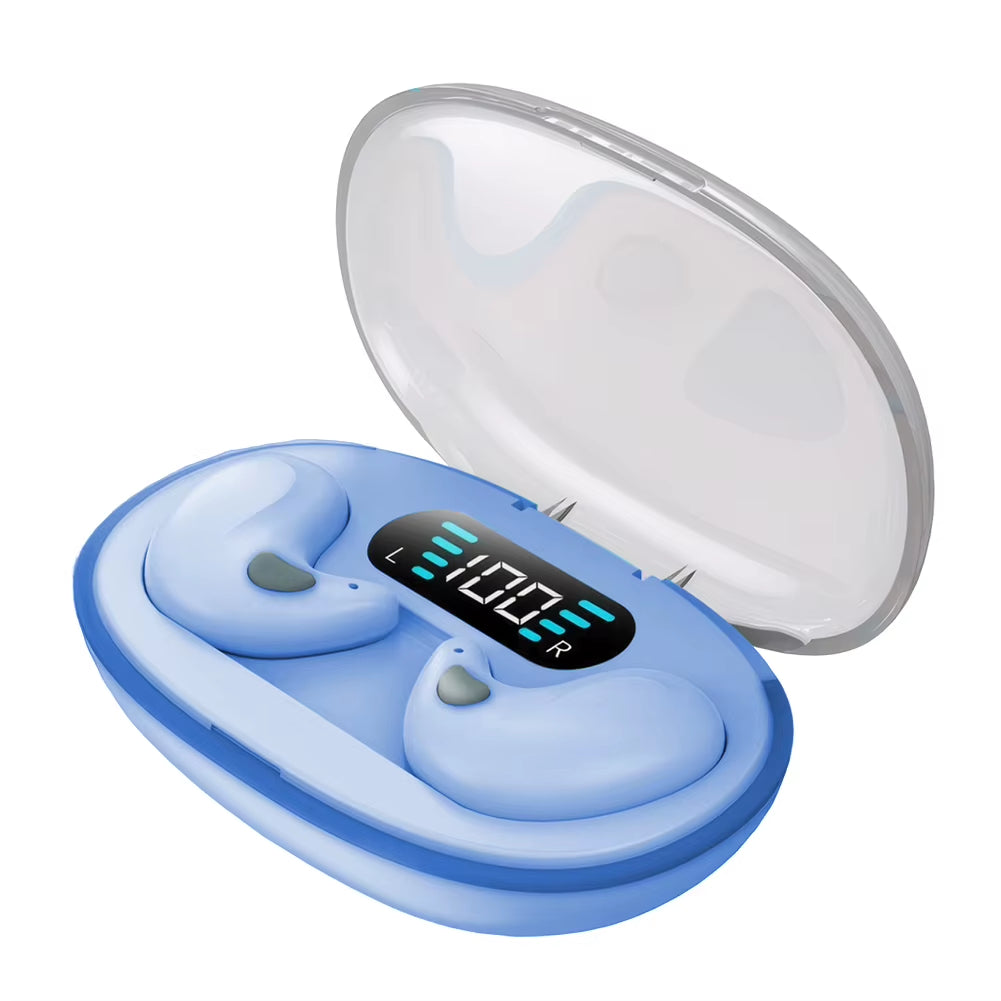 BT 5.3 Wireless Earbuds Noise Cancelling Sense-Free Micro Sleep Earbuds IPX5 Waterproof for Running Fitness Learning Accessories