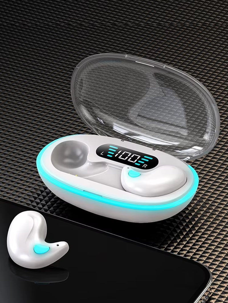 BT 5.3 Wireless Earbuds Noise Cancelling Sense-Free Micro Sleep Earbuds IPX5 Waterproof for Running Fitness Learning Accessories