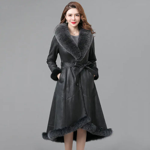 Thickened Real Fur Coat for Women.