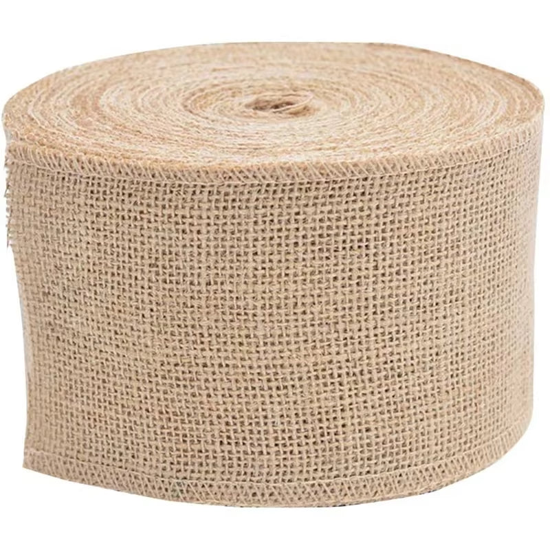 120-300MM Width Natural Jute Burlap Hessian Ribbon Rolls Christmas Gift Wrapping