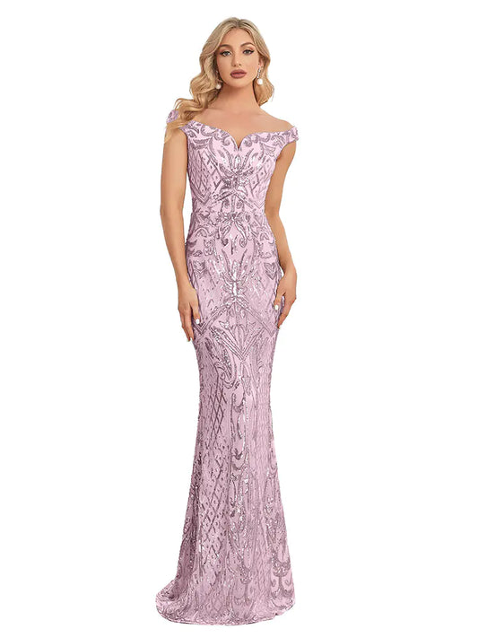 Slim Elastic Fishtail Evening Dress for Banquets