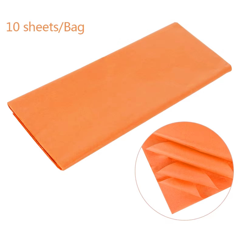 10Pcs 65X50Cm Flower Wrapping Tissue Paper Decoration Packaging DIY Craft