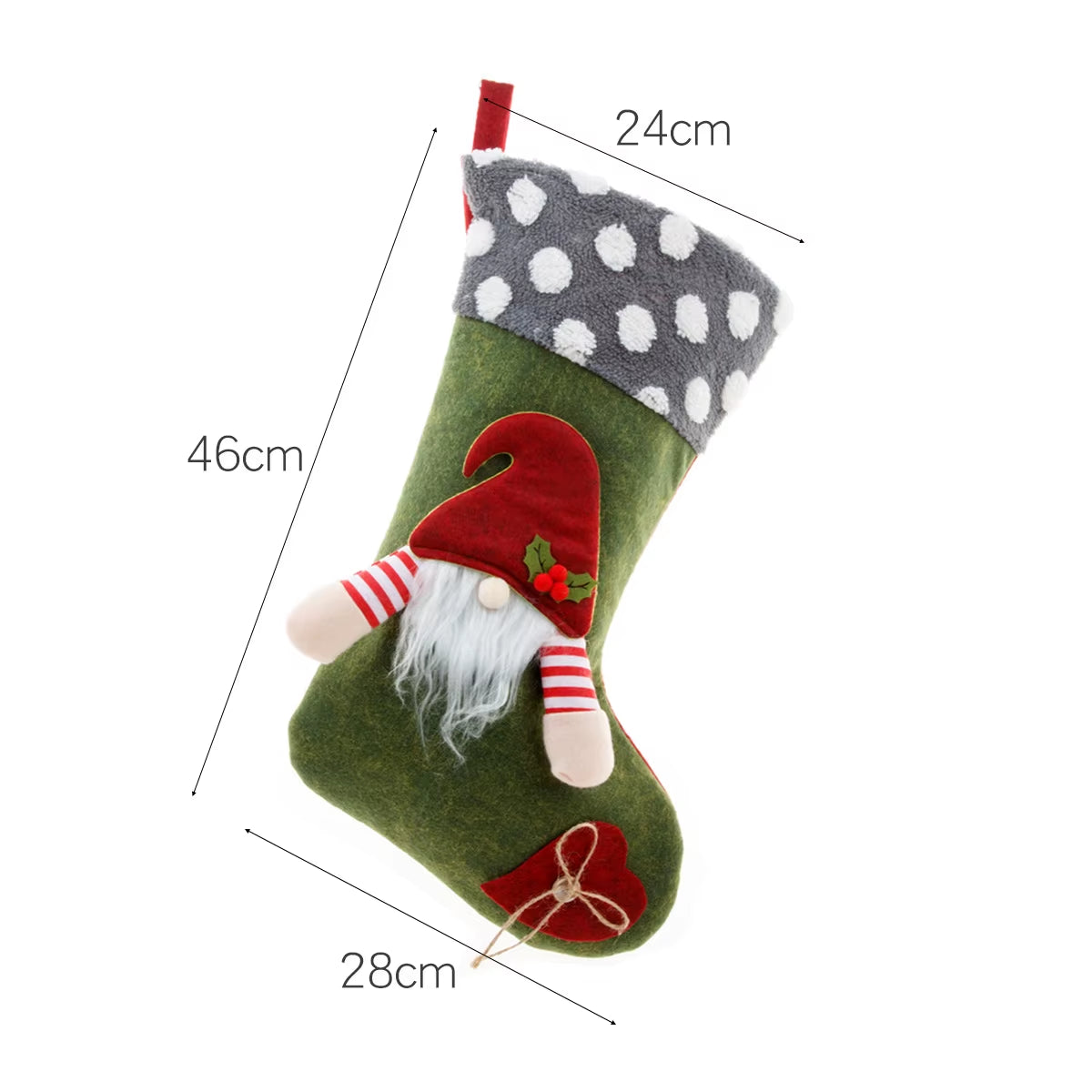 Christmas Stocking Large Xmas Gift Bags Fireplace Decoration Socks New Year Candy Holder Christmas Decor for Home