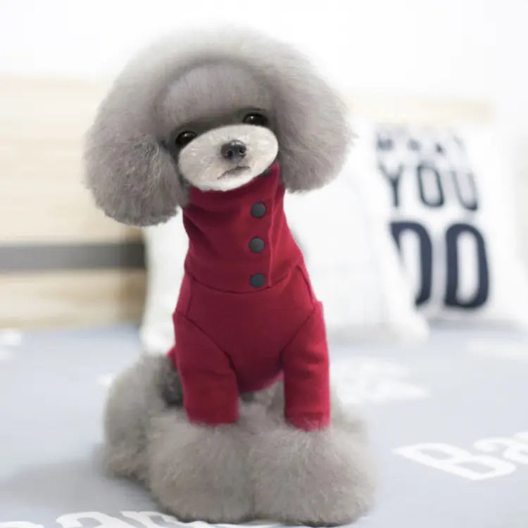 Autumn Winter Dog Clothes for Small Breeds (Warm & Casual).