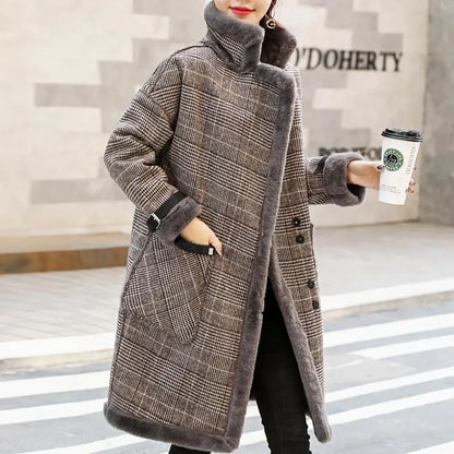 2020 Korean Style Thickened Long Coat for Petite
