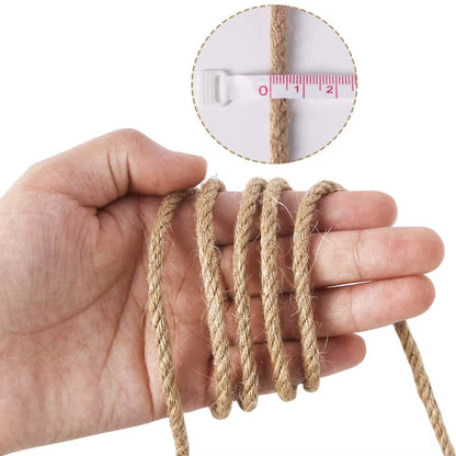 1-14Mm Natural Jute Twine Vintage for DIY Crafts Gift Wrapping 2-100M