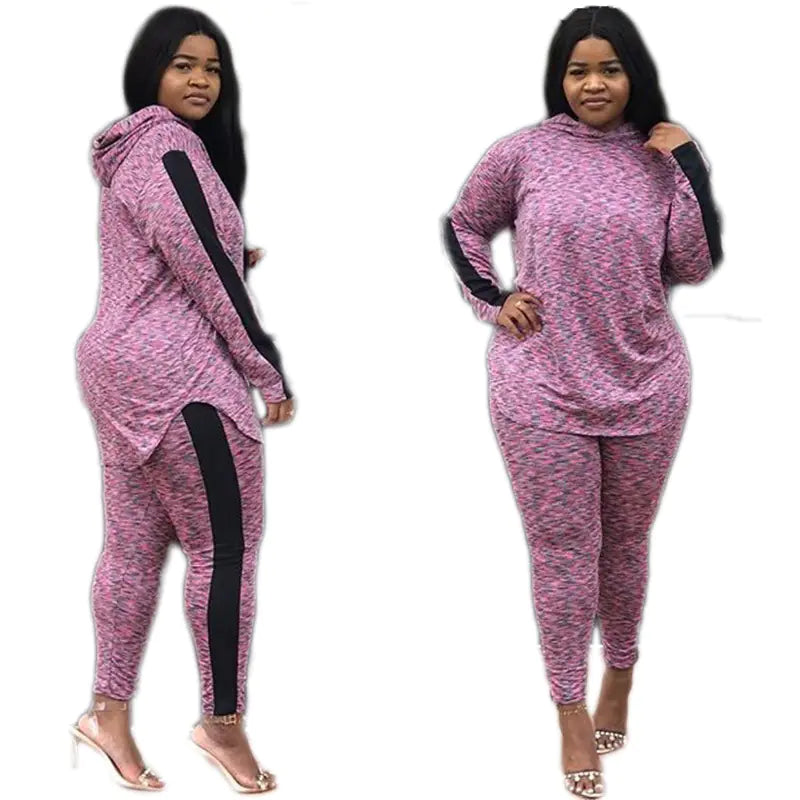 C1027 Women's Casual Loose Top Two-Piece Set