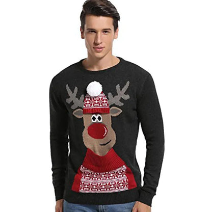 Men's Ugly Christmas Sweater - Acrylic Knit Design