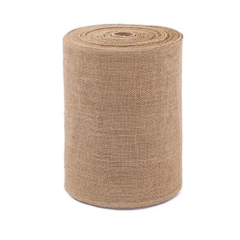 120-300MM Width Natural Jute Burlap Hessian Ribbon Rolls Christmas Gift Wrapping