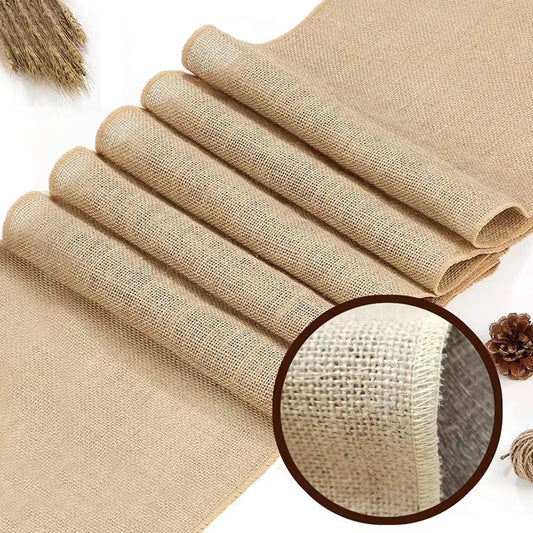 120-300MM Width Natural Jute Burlap Hessian Ribbon Rolls Christmas Gift Wrapping