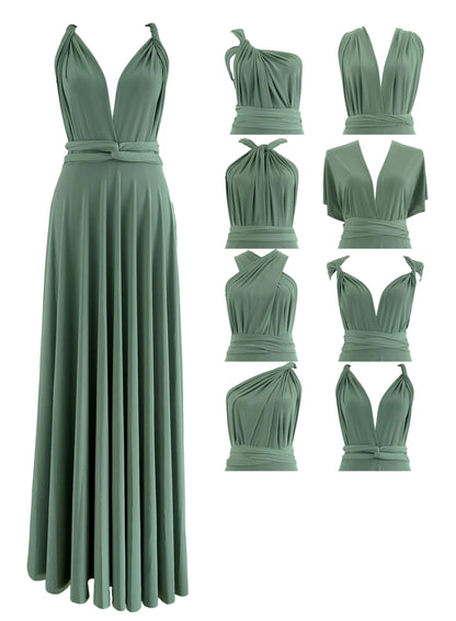 Infinity Dress with Bandeau Made in USA Multiway Bridesmaid Dress Convertible Dress Bridesmaid Dress Twist Wrap Maxi