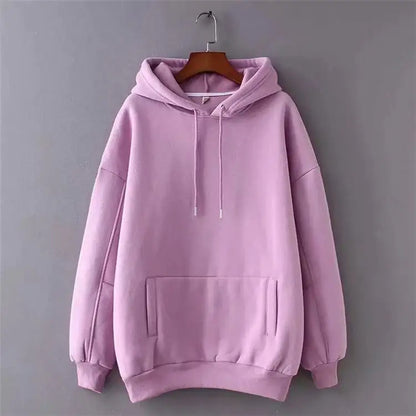Casual Solid Color Plus Velvet Sweater for All Seasons