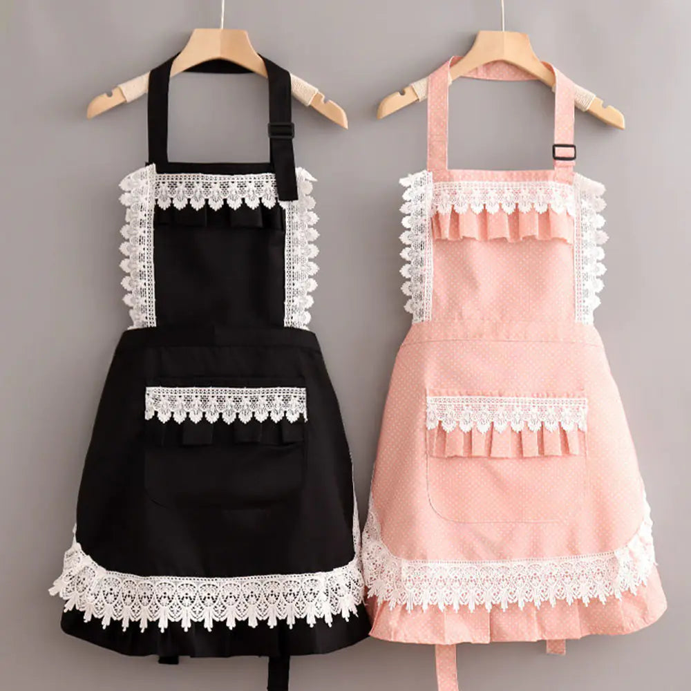 High-Grade Waterproof Lace Princess Apron.