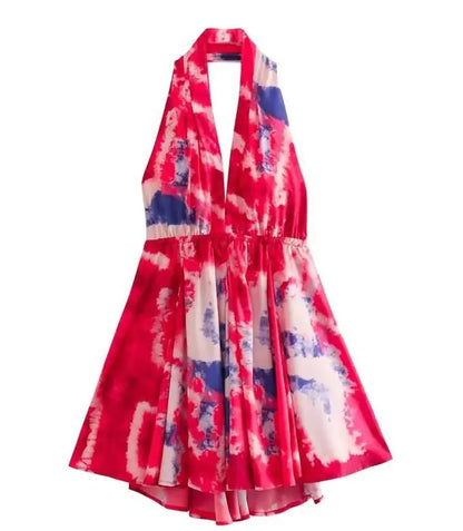 2023 Women's Wholesale Vacation Style Backless Dress