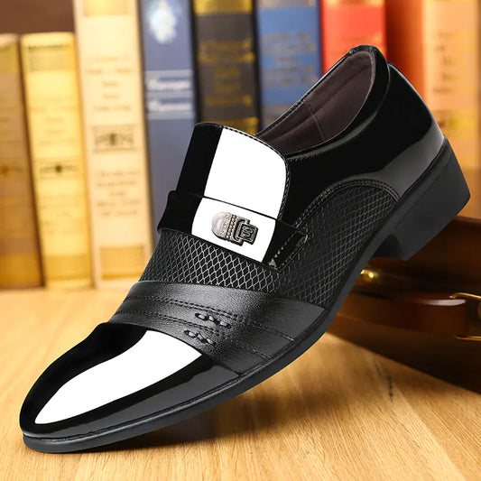 Men's Breathable Leather Casual Formal Shoes.