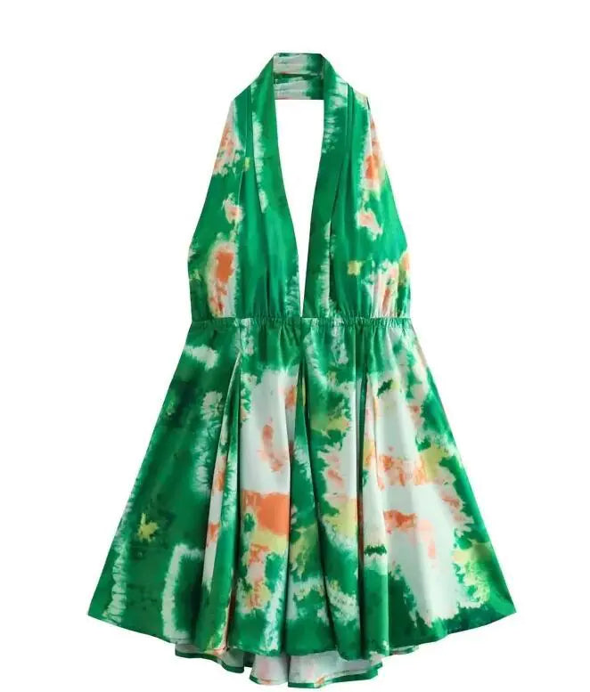 2023 Women's Wholesale Vacation Style Backless Dress