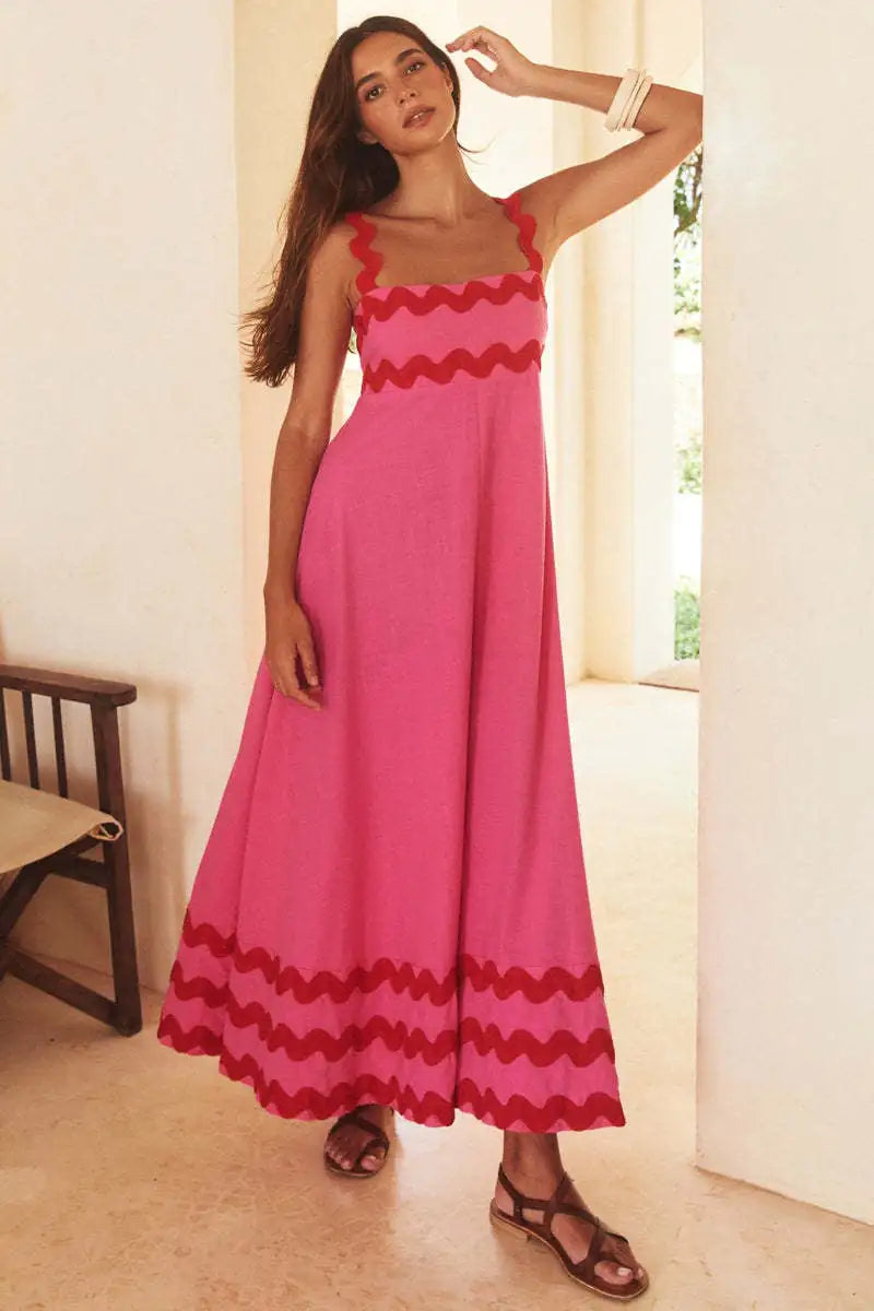 Women's Printed Long Dress for Spring/Summer