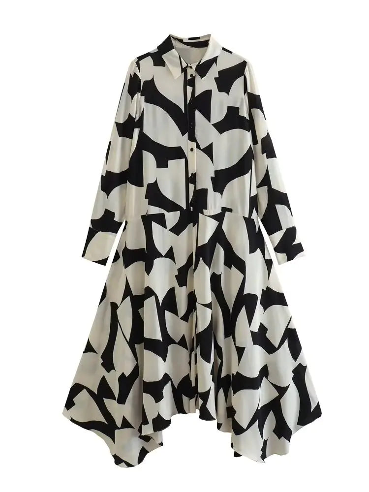 2023 Summer Fashion Printed Loose Long Dress