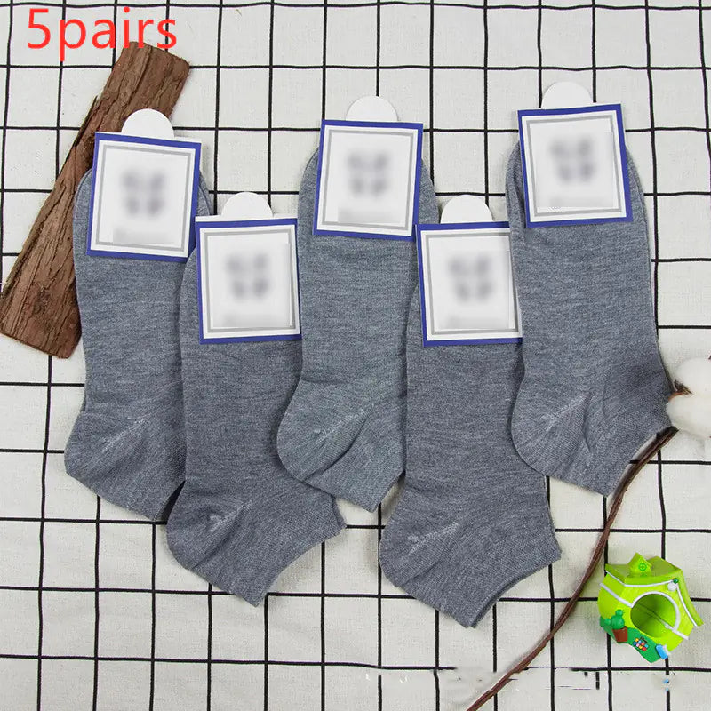 High-End Cotton Solid Color Socks for Men and Women