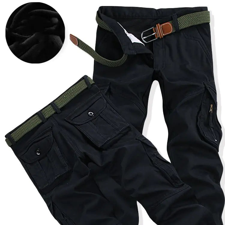 Plush Padded Multi-Pocket Overalls.