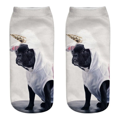3D Printed Dog Socks - Cute Puppy Design for Women.