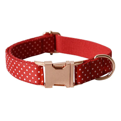 Red Dot Dog Leash and Collar Pet Supplies