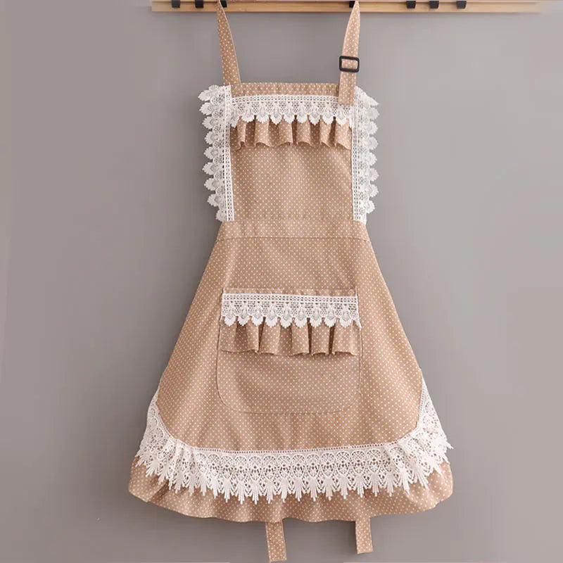 High-Grade Waterproof Lace Princess Apron.