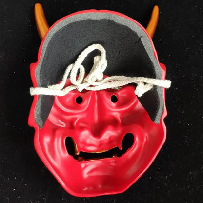 Halloween Ghost Mask with White and Red Designs