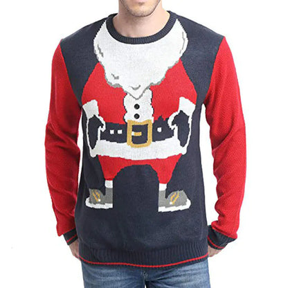 Men's Ugly Christmas Sweater - Acrylic Knit Design