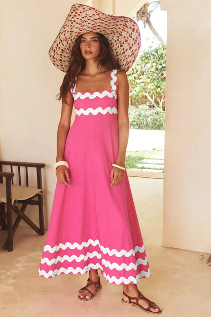Women's Printed Long Dress for Spring/Summer.