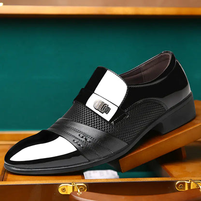 Men's Breathable Leather Casual Formal Shoes.