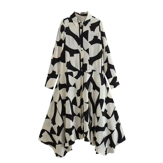 2023 Summer Fashion Printed Loose Long Dress