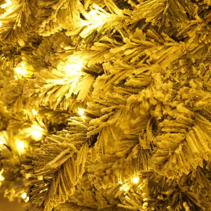 7.5 Feet Artificial Christmas Tree With 400 LED Lights And 1050 Bendable Branches, Christmas Tree Holiday Decoration, Creative Decoration Tree