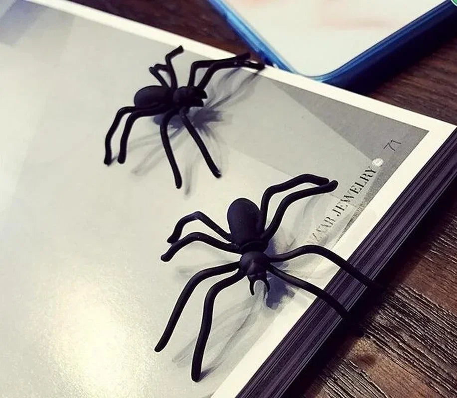 3D Punk Style Black Spider Halloween Animal Stud Earrings Vintage Fashion