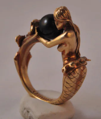 White Pearl Mermaid Ring.