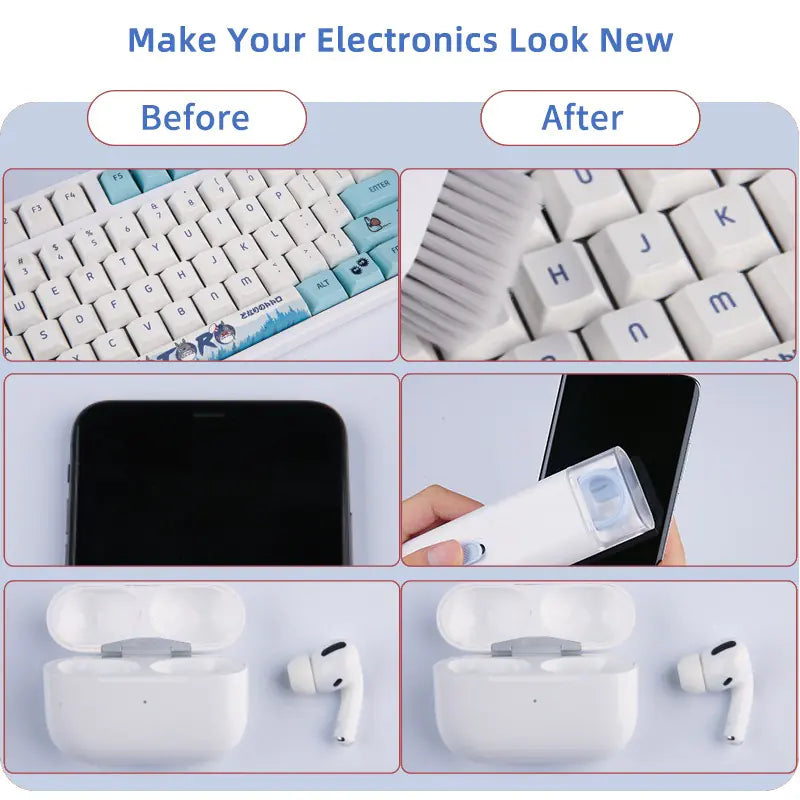Charging Case Iron Powder Dust Brush Cleaning