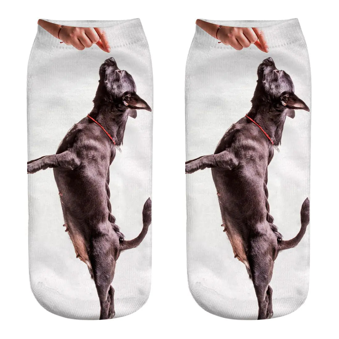 3D Printed Dog Socks - Cute Puppy Design for Women.